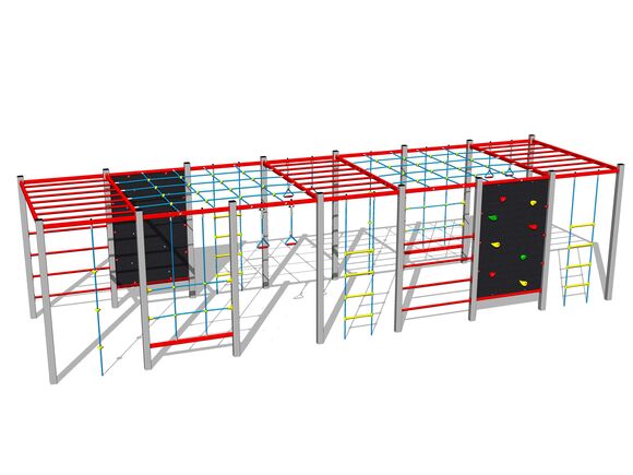 Šplhací sestava - stříbrná