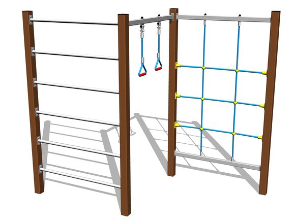 Šplhací sestava - hnědá