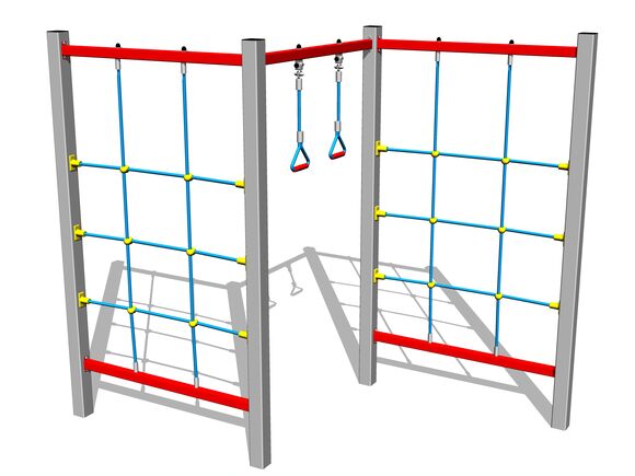 Šplhací sestava - stříbrná