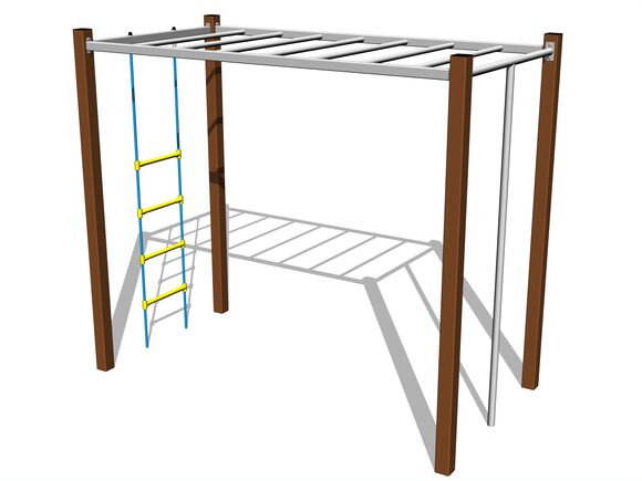 Šplhací sestava - hnědá