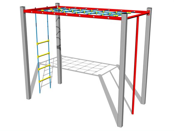 Šplhací sestava - stříbrná