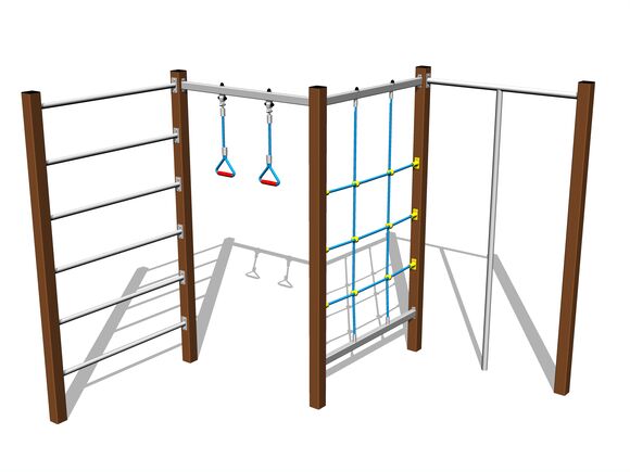 Šplhací sestava - hnědá