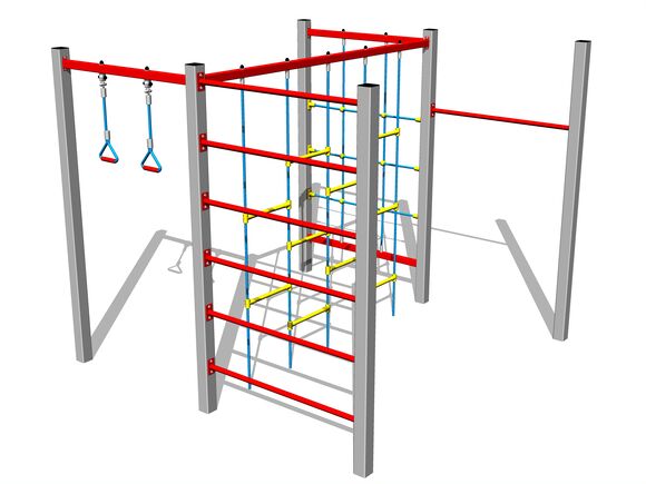 Šplhací sestava - stříbrná