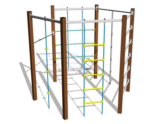 Šplhací sestava - hnědá