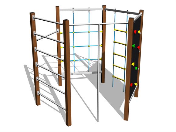 Šplhací sestava - hnědá