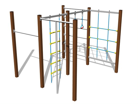 Šplhací sestava - hnědá