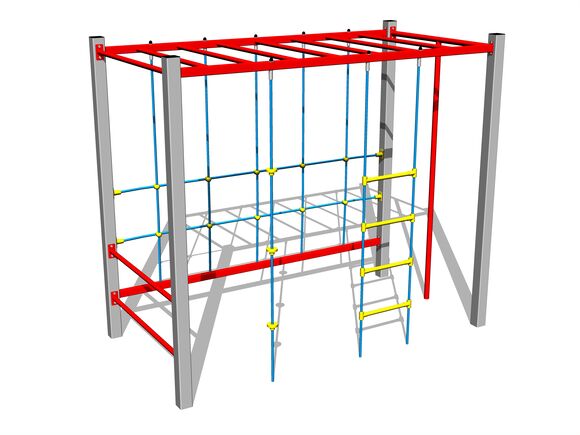 Šplhací sestava - stříbrná