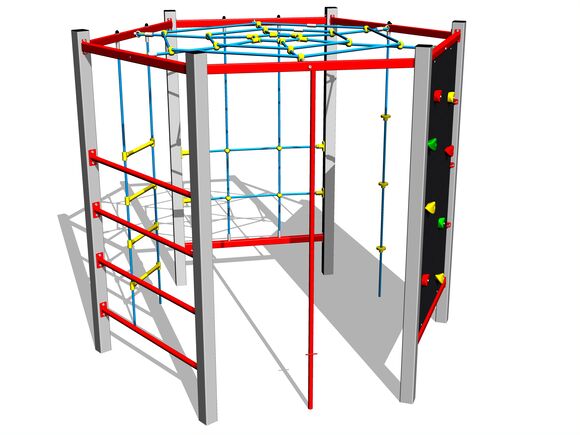 Šplhací sestava - stříbrná
