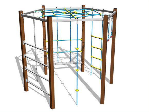 Šplhací sestava - hnědá