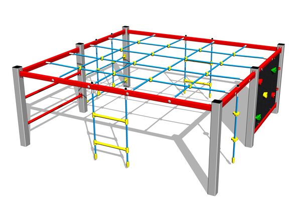 Šplhací sestava - stříbrná