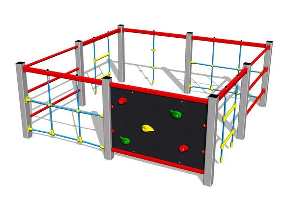 Šplhací sestava - stříbrná