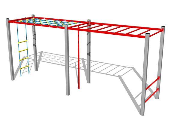 Šplhací sestava - stříbrná