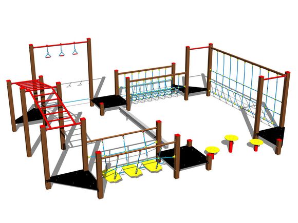 Stezka dovednosti SD108KW - hnědá