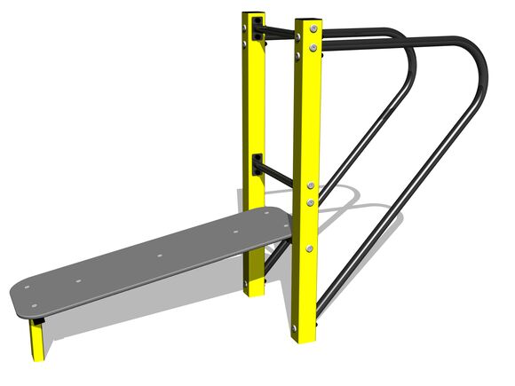 Street workoutová sestava WS8004YD - žlutá