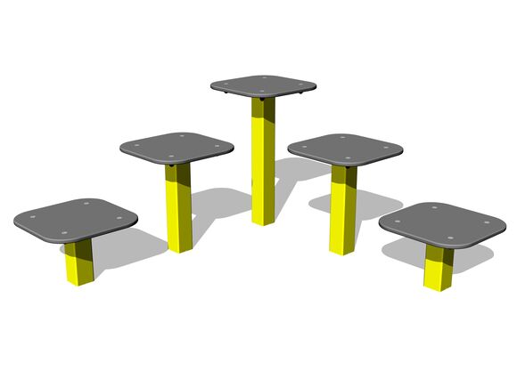 Street workoutový prvek WP8007YD - žlutý