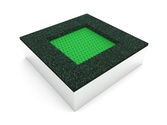 Trampolína do země TR-C140-GZ - zelená