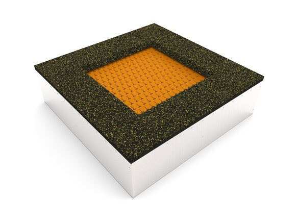 Trampolína do země TR-C140-OZ - oranžová