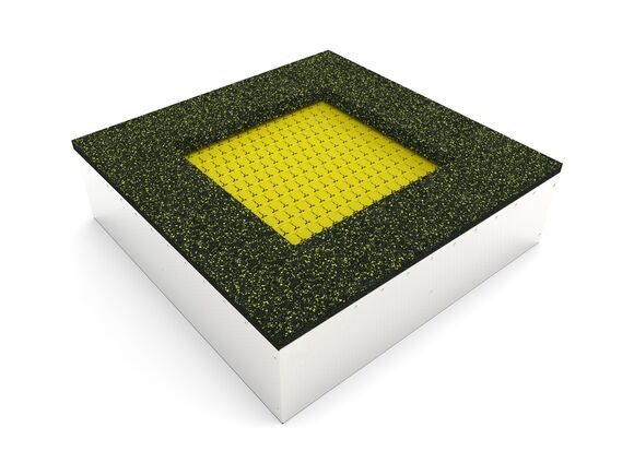 Trampolína do země TR-C140-YZ - žlutá