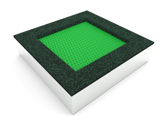 Trampolína do země TR-C180-GZ - zelená