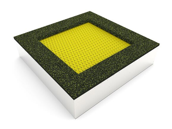 Trampolína do země TR-C180-YZ - žlutá