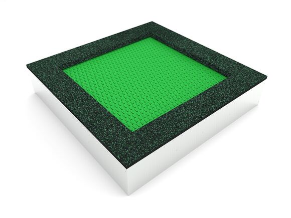 Trampolína do země TR-C210-GZ - zelená