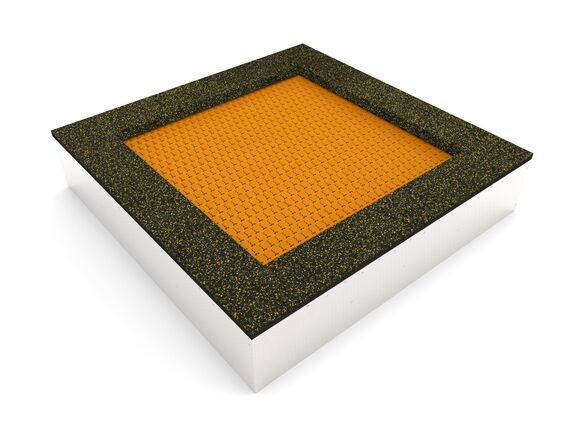 Trampolína do země TR-C210-OZ - oranžová
