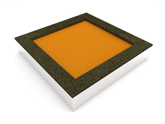 Trampolína do země TR-C240-OZ - oranžová