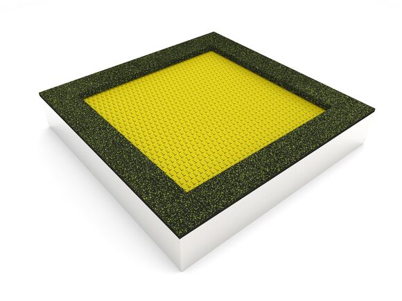 Trampolína do země TR-C240-YZ - žlutá