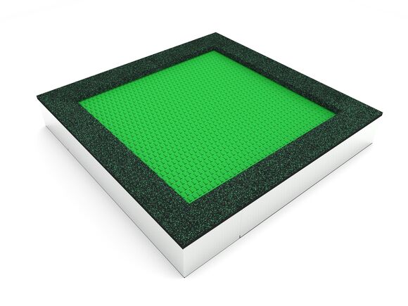 Trampolína do země TR-C260-GZ - zelená