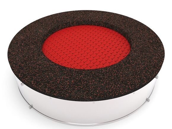 Trampolína do země TRA-K170-RZ - červená