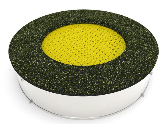 Trampolína do země TRA-K170-YZ - žlutá