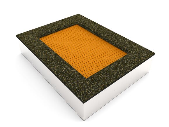 Trampolína do země TRA-O210-OZ - oranžová