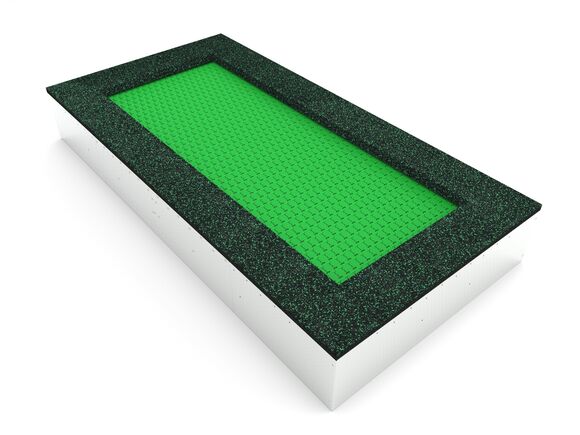 Trampolína do země TR-O320-GZ - zelená