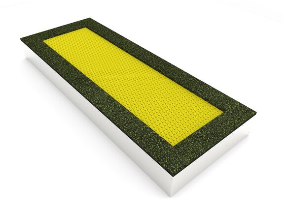 Trampolína do země TR-O420-YZ - žlutá