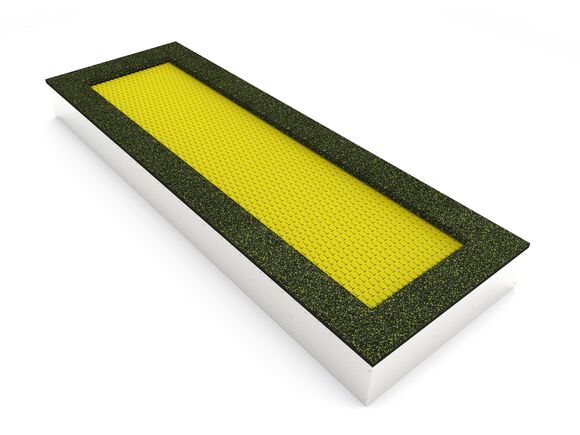 Trampolína do země TR-O470-YZ - žlutá