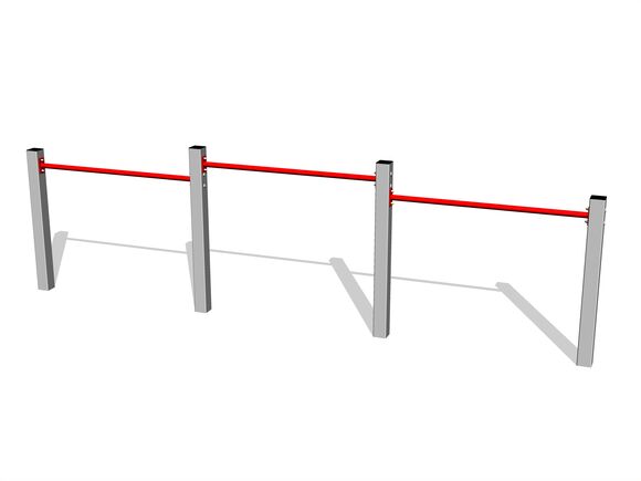 Trojhrazda - stříbrná (v.p. 1 m)