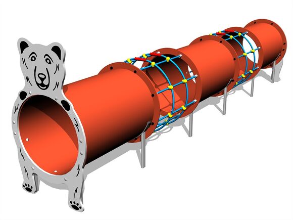 Tunelový prvek - Medvěd MAXI (UV stabilní) TUP3006K - celokovový