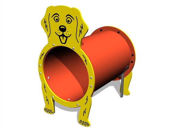 Tunelový prvek - Pejsek MINI (UV stabilní) TUP1001K - celokovový