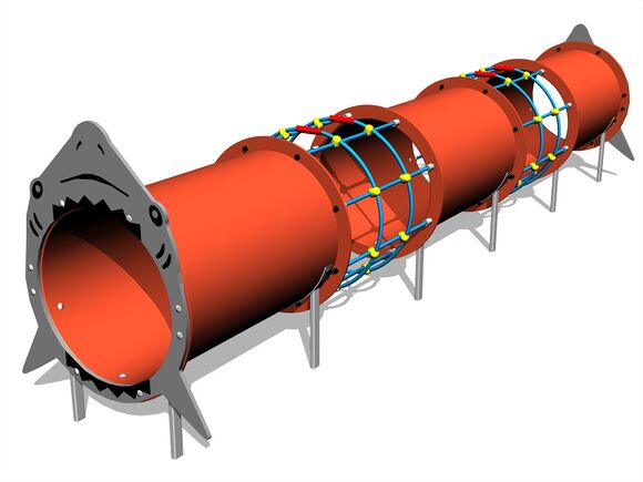 Tunelový prvek - Žralok MAXI (UV stabilní) TUP3003K - celokovový