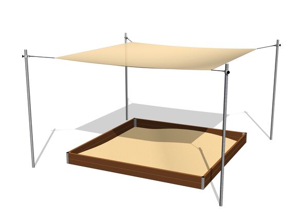 Zastínění pískoviště posuvné 3x3 m ZP332