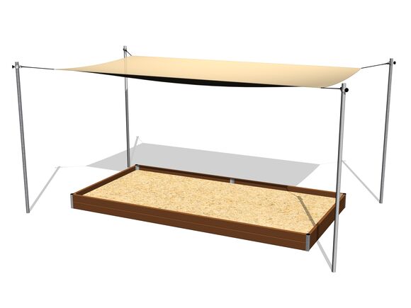 Zastínění pískoviště posuvné 4x2 m ZP422