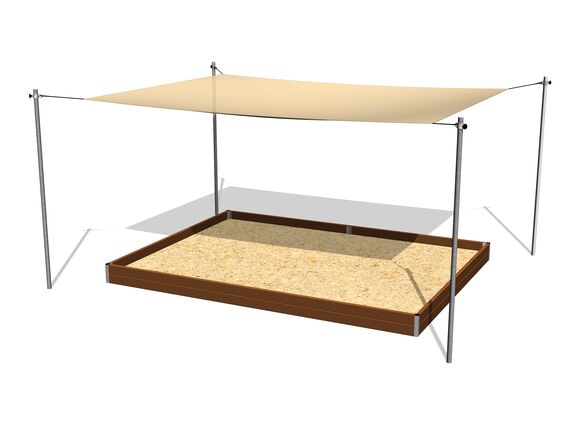 Zastínění pískoviště posuvné 4x3 m ZP432