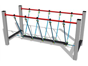 Balanční lanová lávka - celokovová (v.p. 1 m)