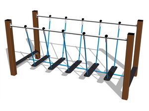 Balanční lanová lávka - hnědá (v.p. 1 m)