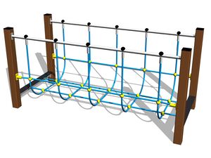 Balanční lanová lávka - celokovová (v.p. 1 m)
