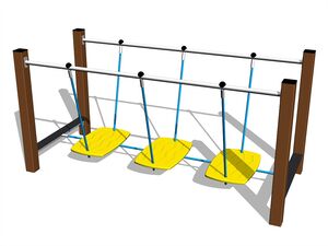 Balanční lanová lávka - celokovová (v.p. 1 m)