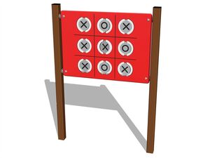 Edukační panel - Piškvorky - celokovový