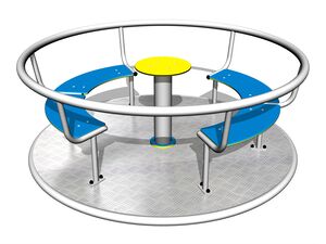 Kolotoč na sezení (průměr 1,8 m) - stříbrný