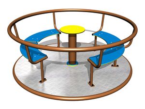 Kolotoč na sezení (průměr 1,8 m) - celokovový