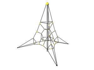 Lanová pyramida PY3350K (v.p. 1 m, s 3 napínacími zámky)